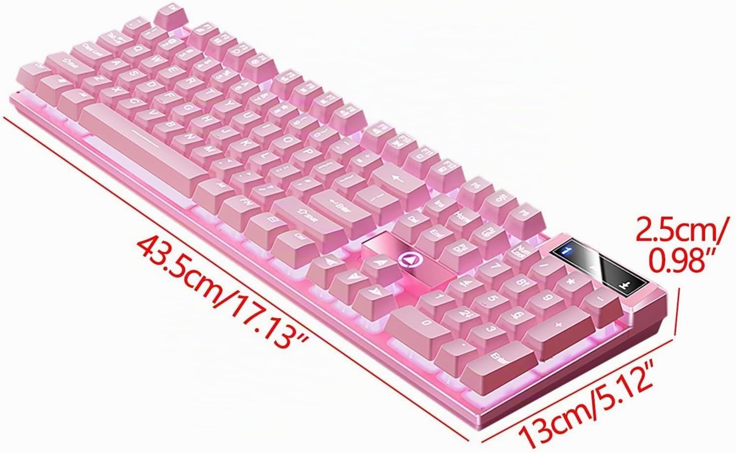 TECLADO GAMER LOVSKOO MECÁNICO RGB CON CABLE RETROILUMINADO - 2
