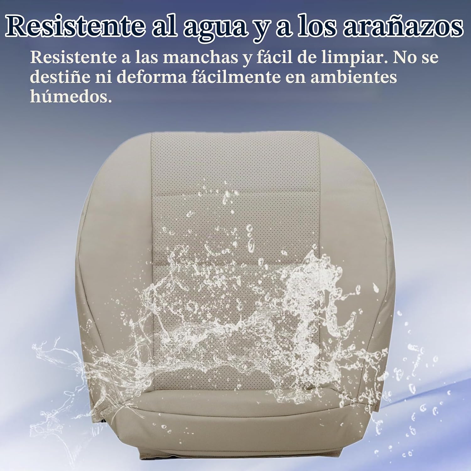 FUNDA DE ASIENTO REEMPLAZO NLQR FRENTE INFERIOR CUERO MICROFIBRA MARFIL MERCEDES BENZ C250 C300 C350 GLK 2008-2015 - 2