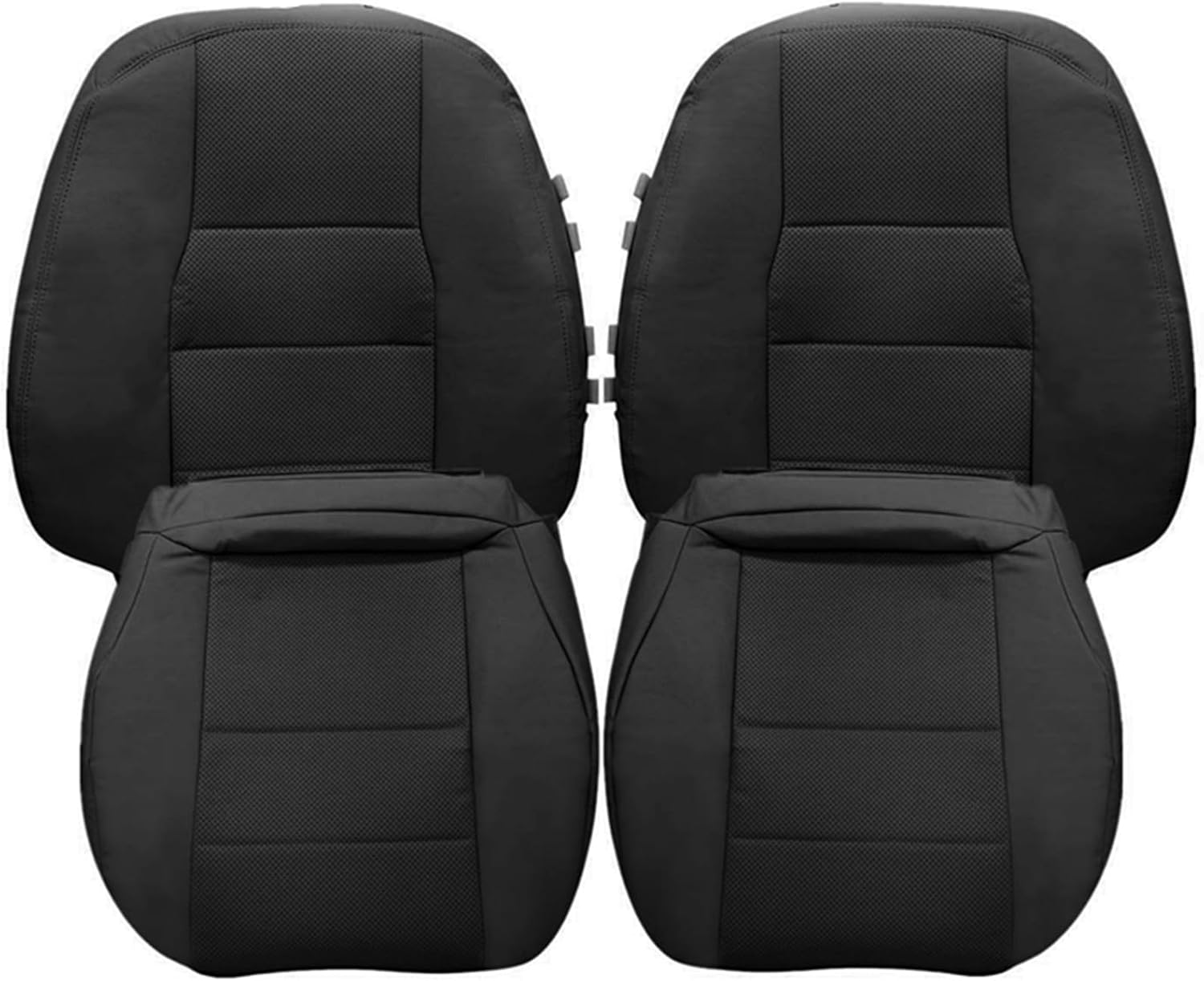 FUNDAS DE ASIENTO DE REEMPLAZO NLQR PARA MERCEDES BENZ GLK Y C-CLASS NEGRO - 1