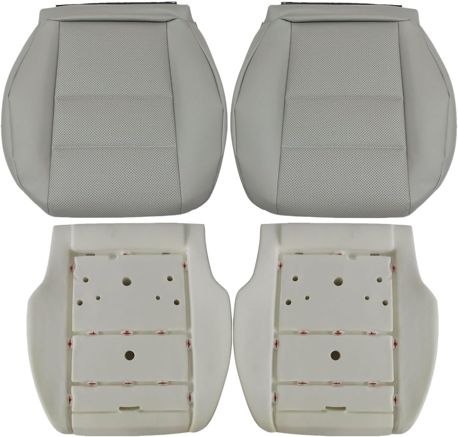 FUNDA DE ASIENTO INFERIOR CON COJÍN DE ESPUMA PARA MERCEDES BENZ GLK Y CLASE C GRIS - 1