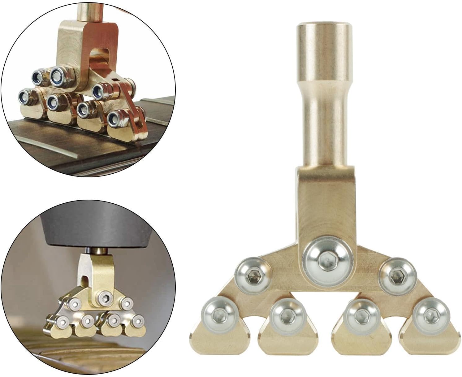 CABEZAL PRENSA DE TRASTES COLAXI FRET PRESS-01, COBRE Y ACERO INOXIDABLE - 2