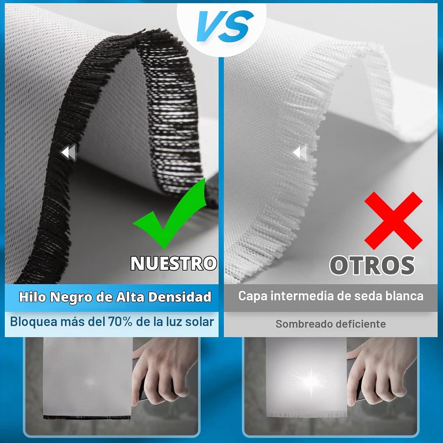 CORTINAS BLACKOUT JEKENO GAMING 2 PANELES 52X84 PULGADAS - 3