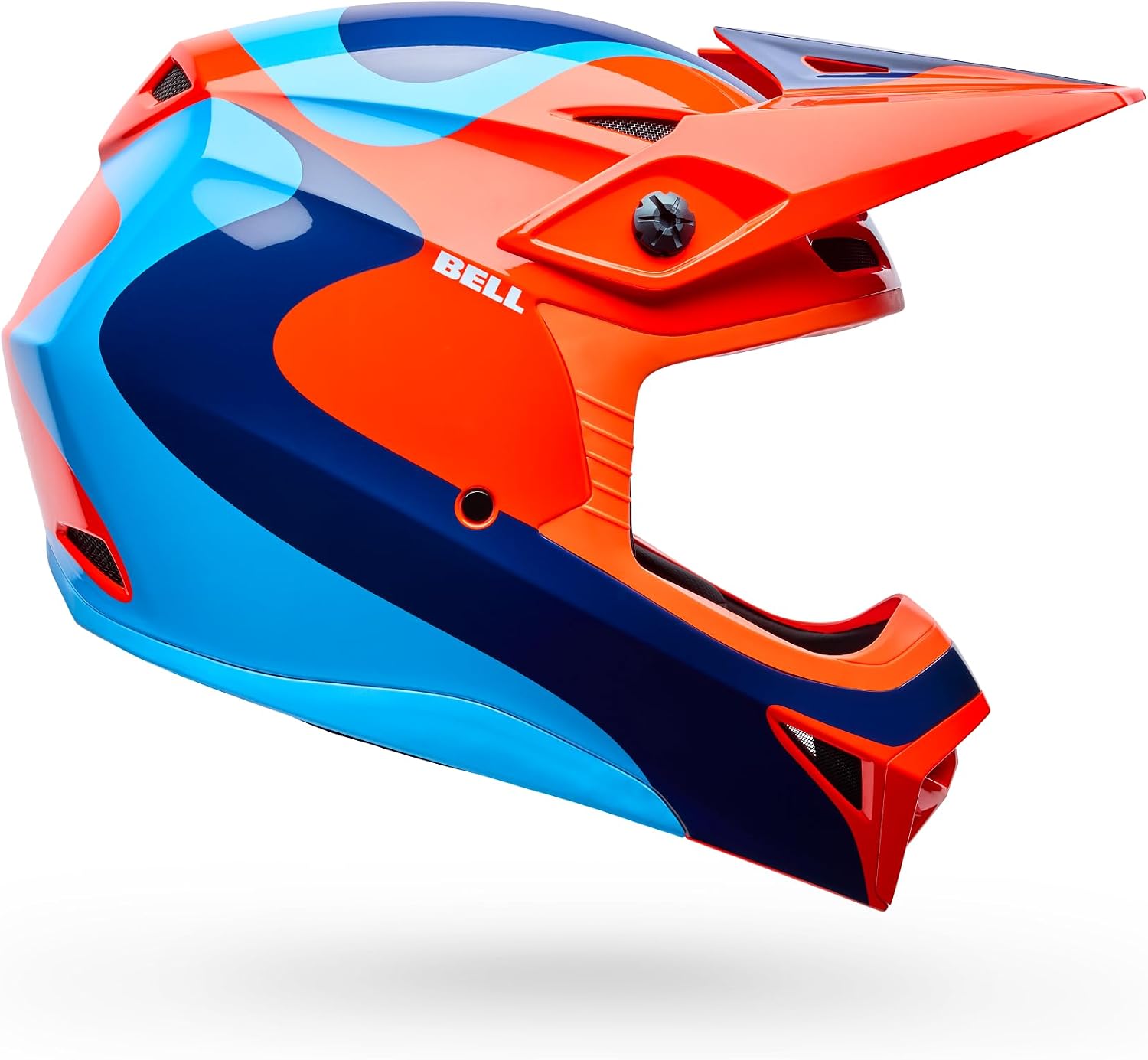 CASCO BELL MX-10 MIPS NARANJA/AZUL ONDA TALLA XL - 1