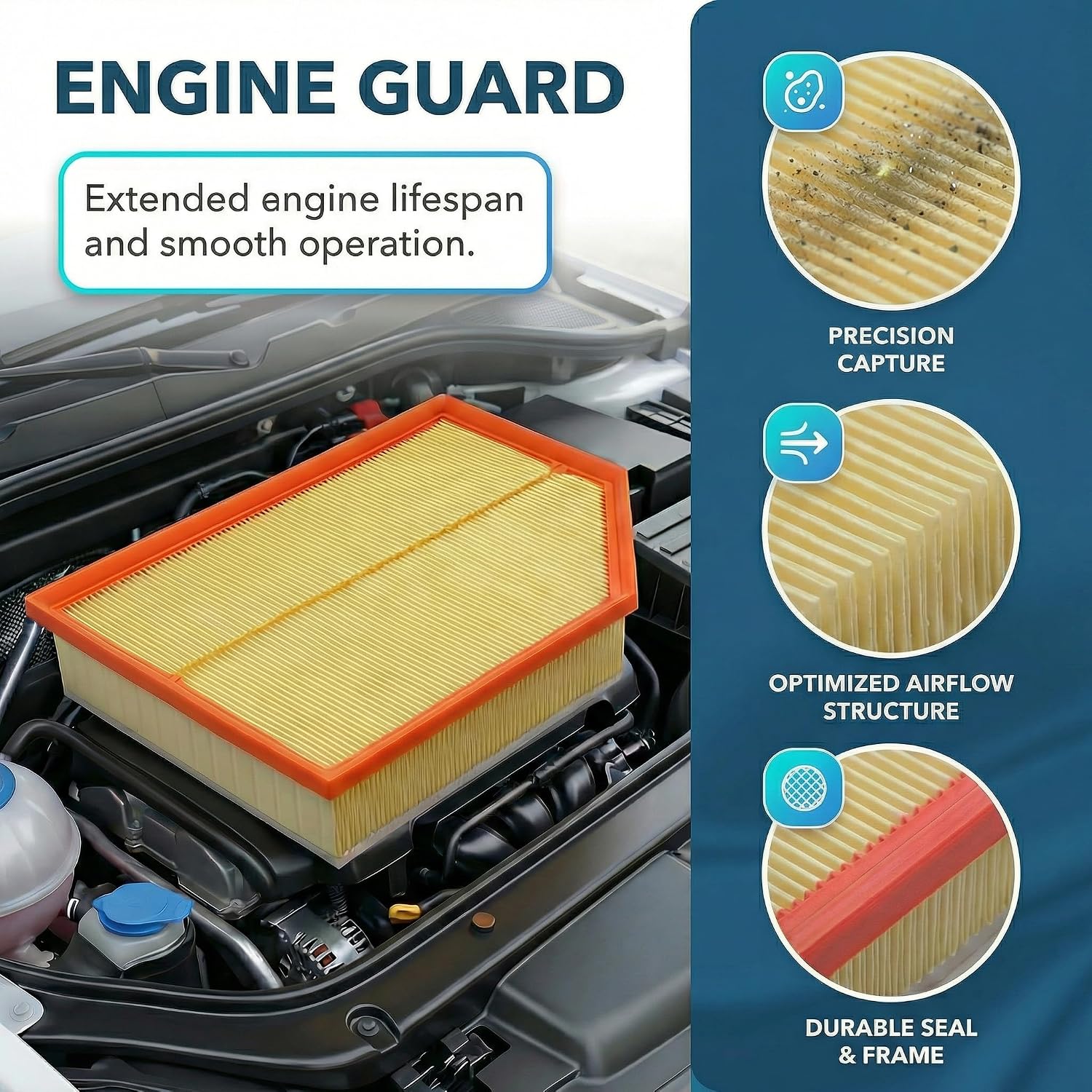 FILTRO DE AIRE DE CABINA Y MOTOR PARA FORD TAURUS 2009-2019 - 3