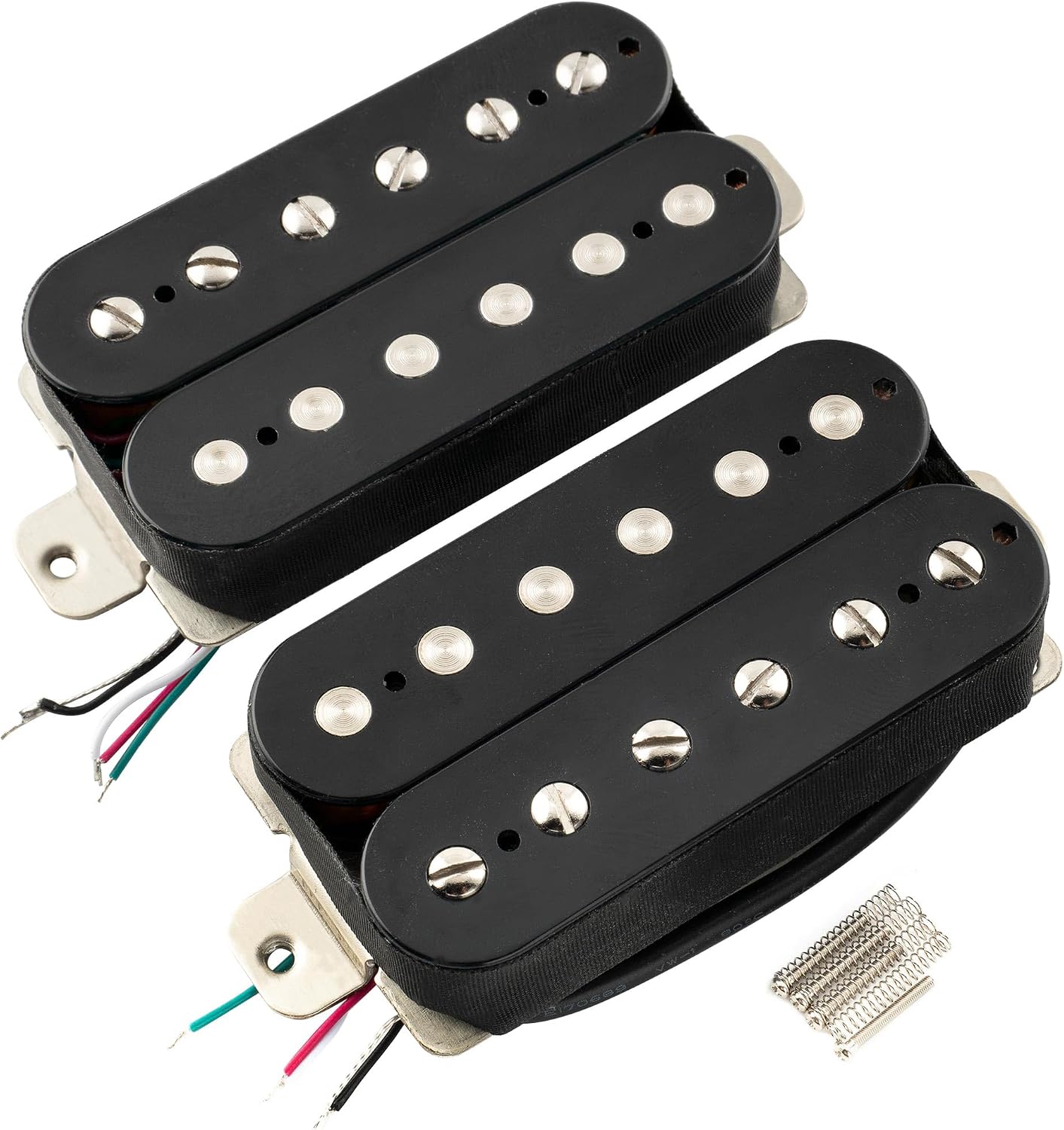 JUEGO DE PASTILLAS MUSICLILY PRO LP-OMHA ALNICO 5 HUMBUCKER PARA GUITARRA ELÉCTRICA NEGRO - 1