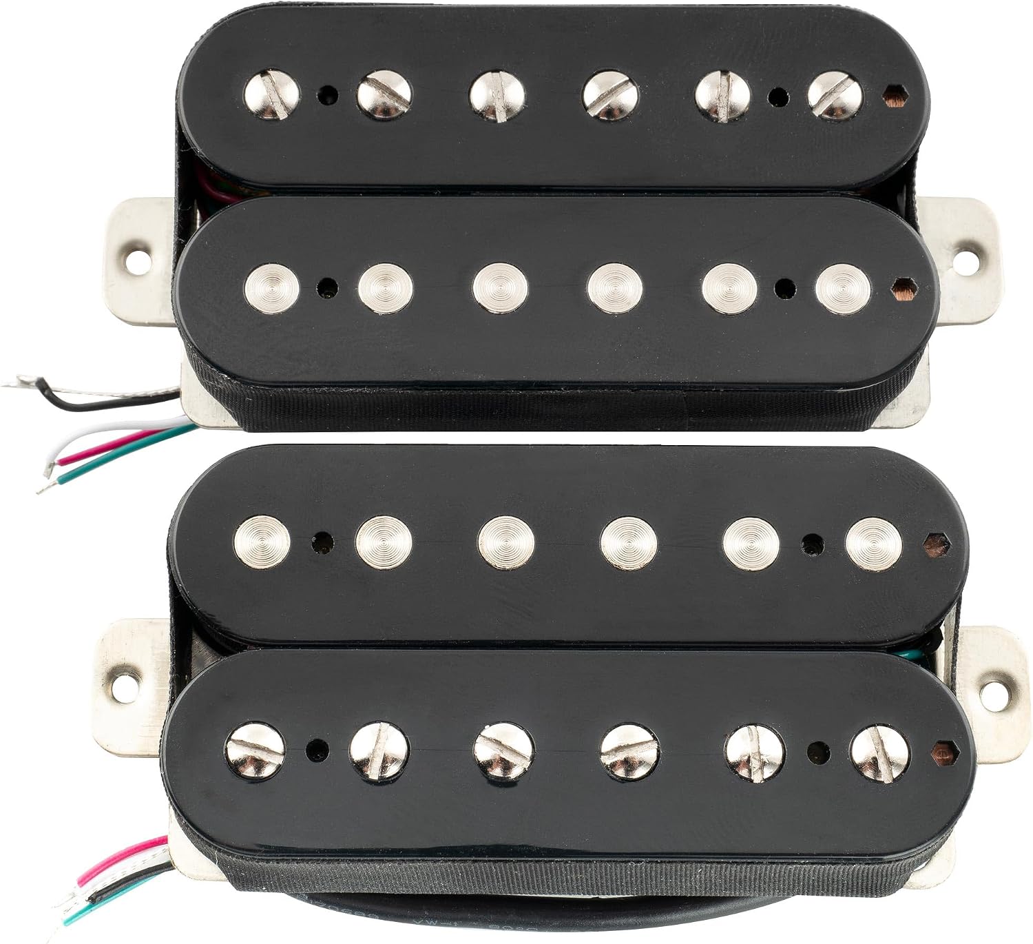 JUEGO DE PASTILLAS MUSICLILY PRO LP-OMHA ALNICO 5 HUMBUCKER PARA GUITARRA ELÉCTRICA NEGRO - 5