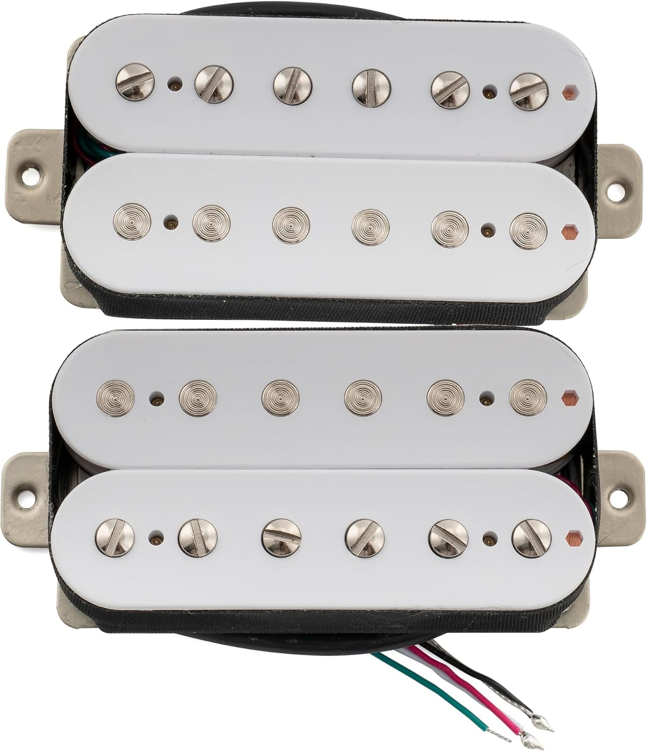 JUEGO DE PASTILLAS MUSICLILY PRO LP-OMHA ALNICO 5 HUMBUCKER PARA GUITARRA ELÉCTRICA BLANCO - 5