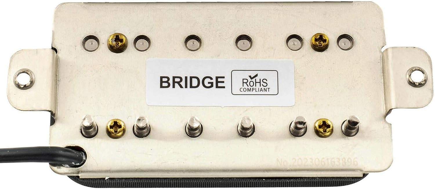 PASTILLA HUMBUCKER MUSICLILY PRO LP-OBLA ALNICO 5 DESCUBIERTA PUENTE NEGRO - 4
