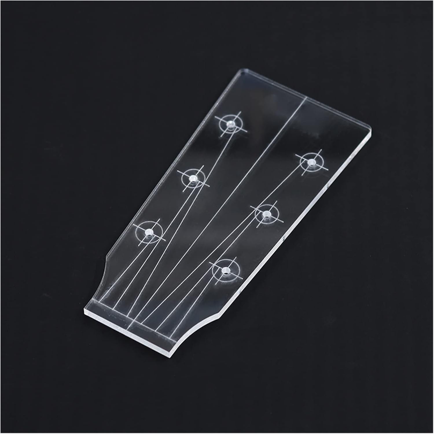 PLANTILLA DE CABEZA DE GUITARRA COBYDA TRANSPARENTE PARA GUITARRA ELÉCTRICA, ACÚSTICA Y UKELELE - 1