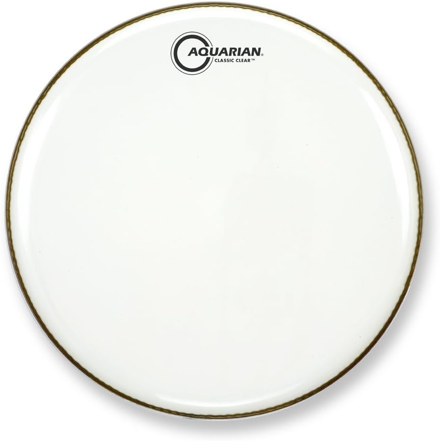 PARCHE DE BATERÍA AQUARIAN CC13WH BLANCO LISO 13 PULGADAS - 1