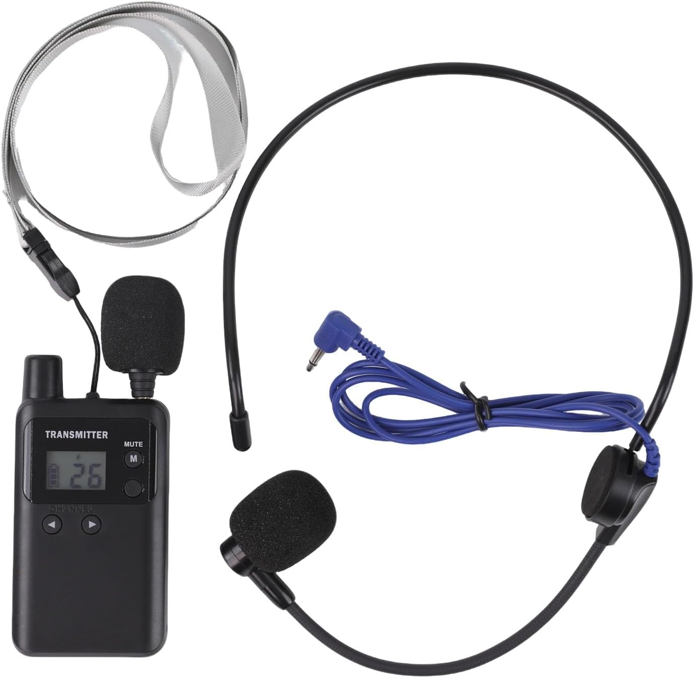 MICRÓFONO INALÁMBRICO AGJ SISTEMA DE GUÍA TURÍSTICA 813T CON TRANSMISOR Y RECEPTOR - 1