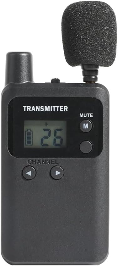 MICRÓFONO INALÁMBRICO AGJ SISTEMA DE GUÍA TURÍSTICA 813T CON TRANSMISOR Y RECEPTOR - 2