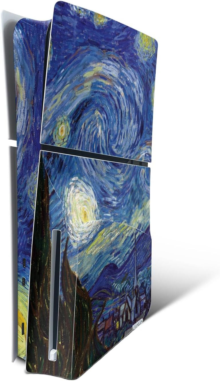 SKIN VINILO PARA PLAYSTATION 5 SLIM DISK EDITION STARRY NIGHT - 1