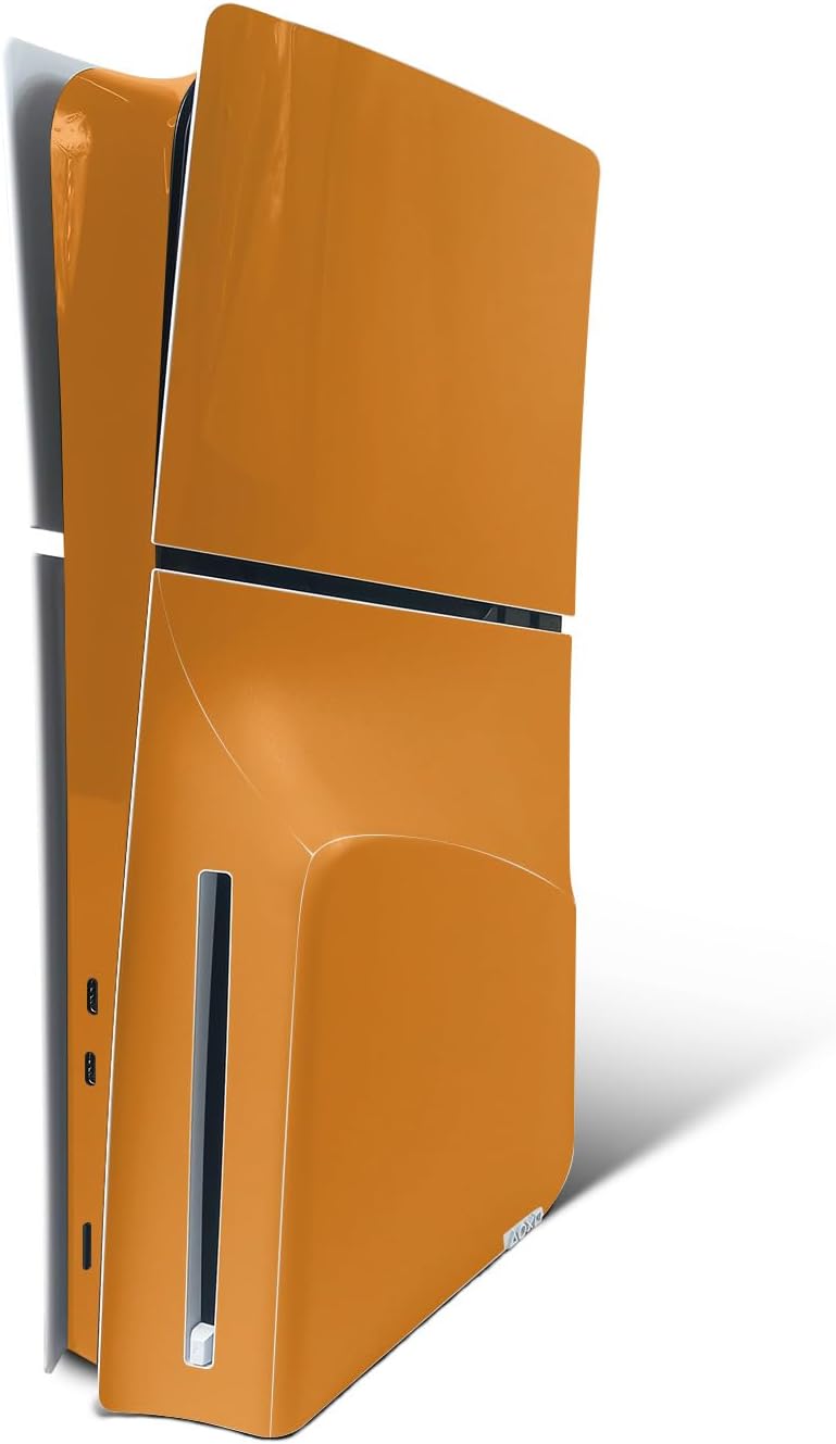 SKIN VINILO PARA PLAYSTATION 5 SLIM DISK EDITION NARANJA - 1