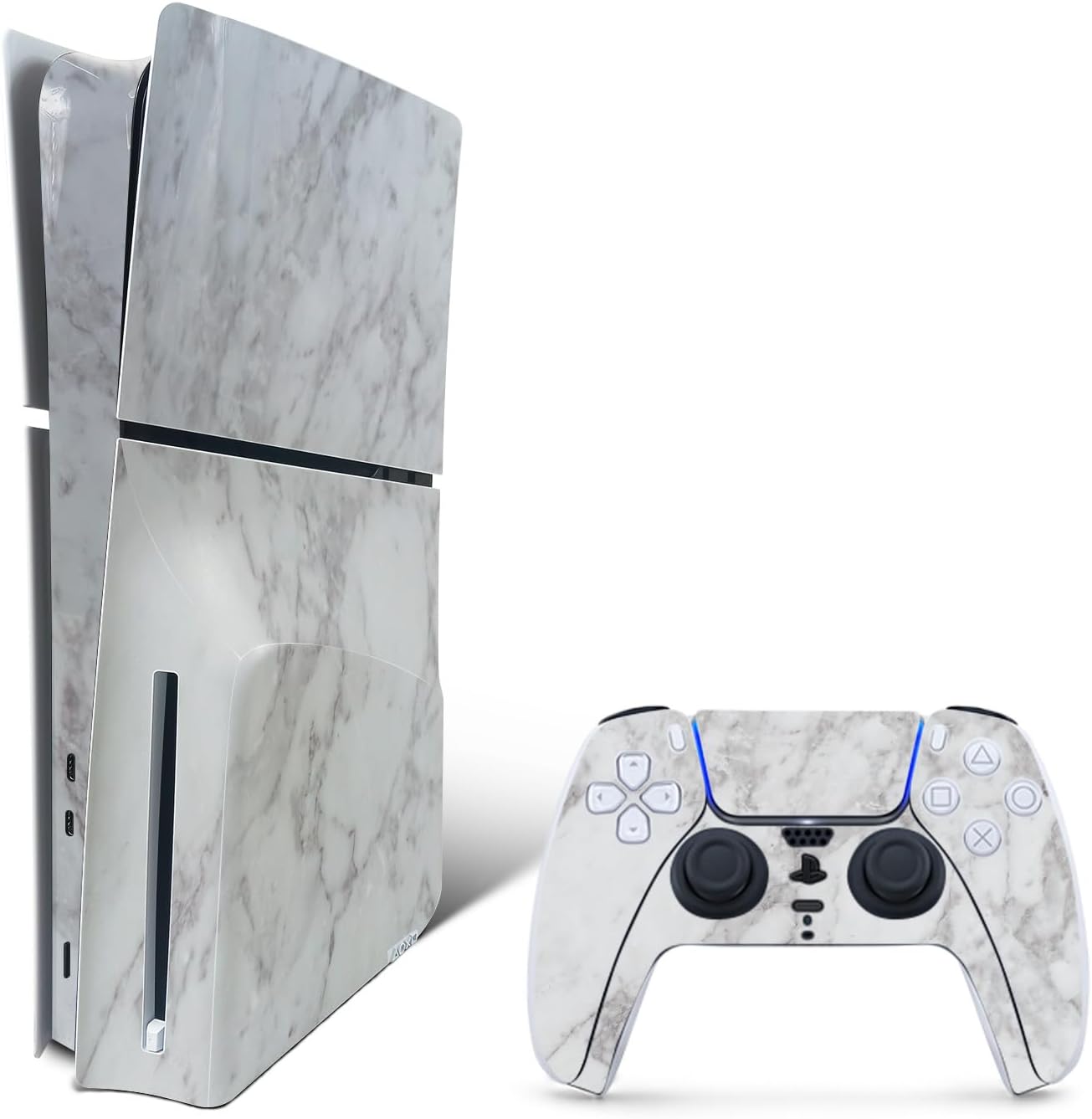 SKIN VINILO PARA PLAYSTATION 5 SLIM DISK EDITION FROST MARBLE - 1