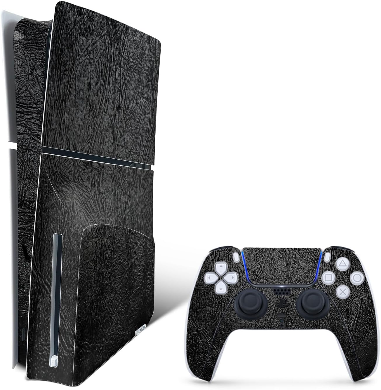 SKIN VINILO MIGHTYSKINS PARA PLAYSTATION 5 SLIM DISK EDITION BLACK LEATHER - 1