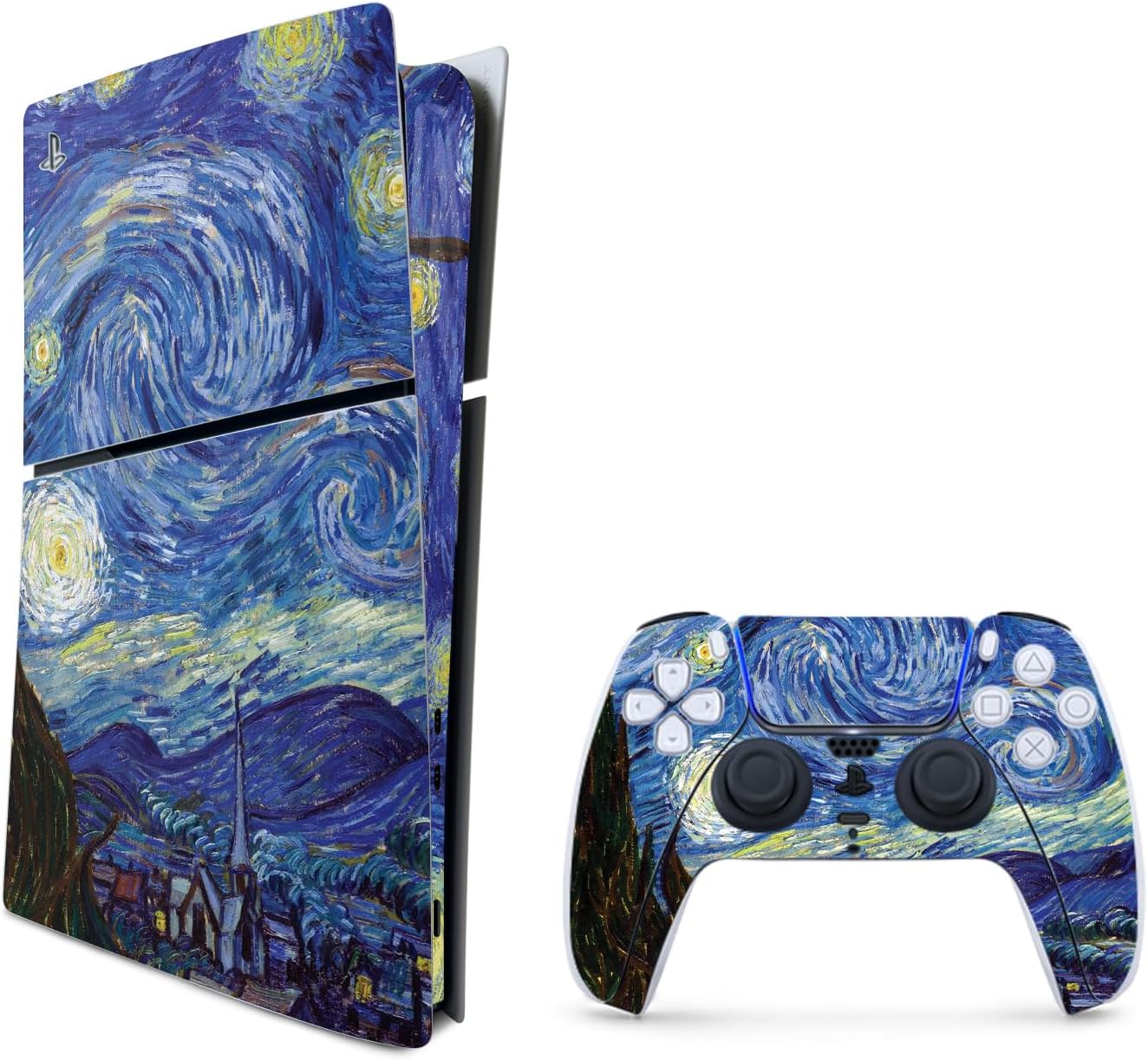 SKIN VINILO MIGHTYSKINS COMPATIBLE CON PLAYSTATION 5 SLIM DIGITAL EDITION STARRY NIGHT - 1