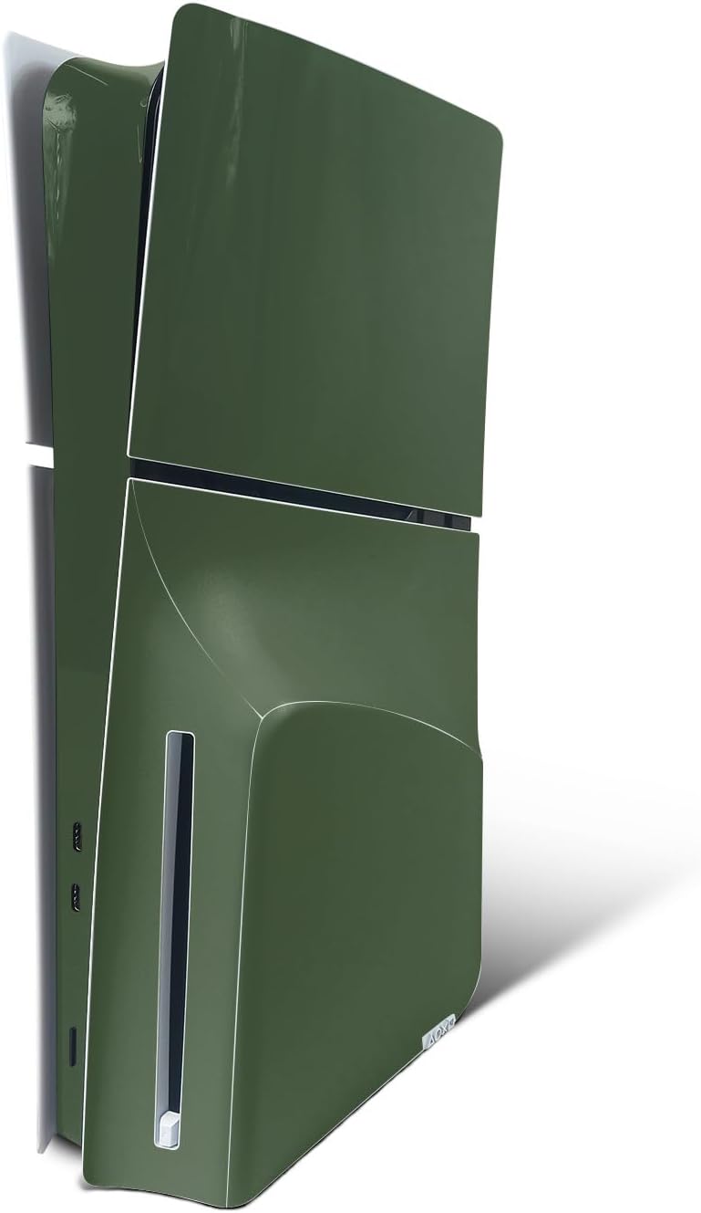 SKIN VINILO PARA PLAYSTATION 5 SLIM DISK EDITION ACEITUNA - 1