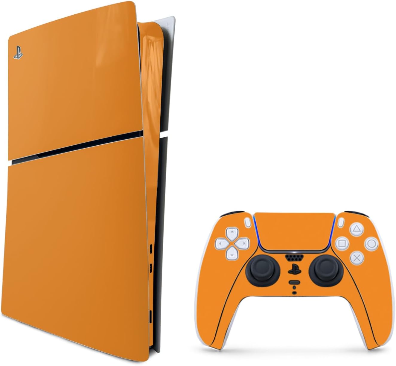 SKIN VINILO MIGHTYSKINS COMPATIBLE CON PLAYSTATION 5 SLIM DIGITAL EDITION NARANJA - 1