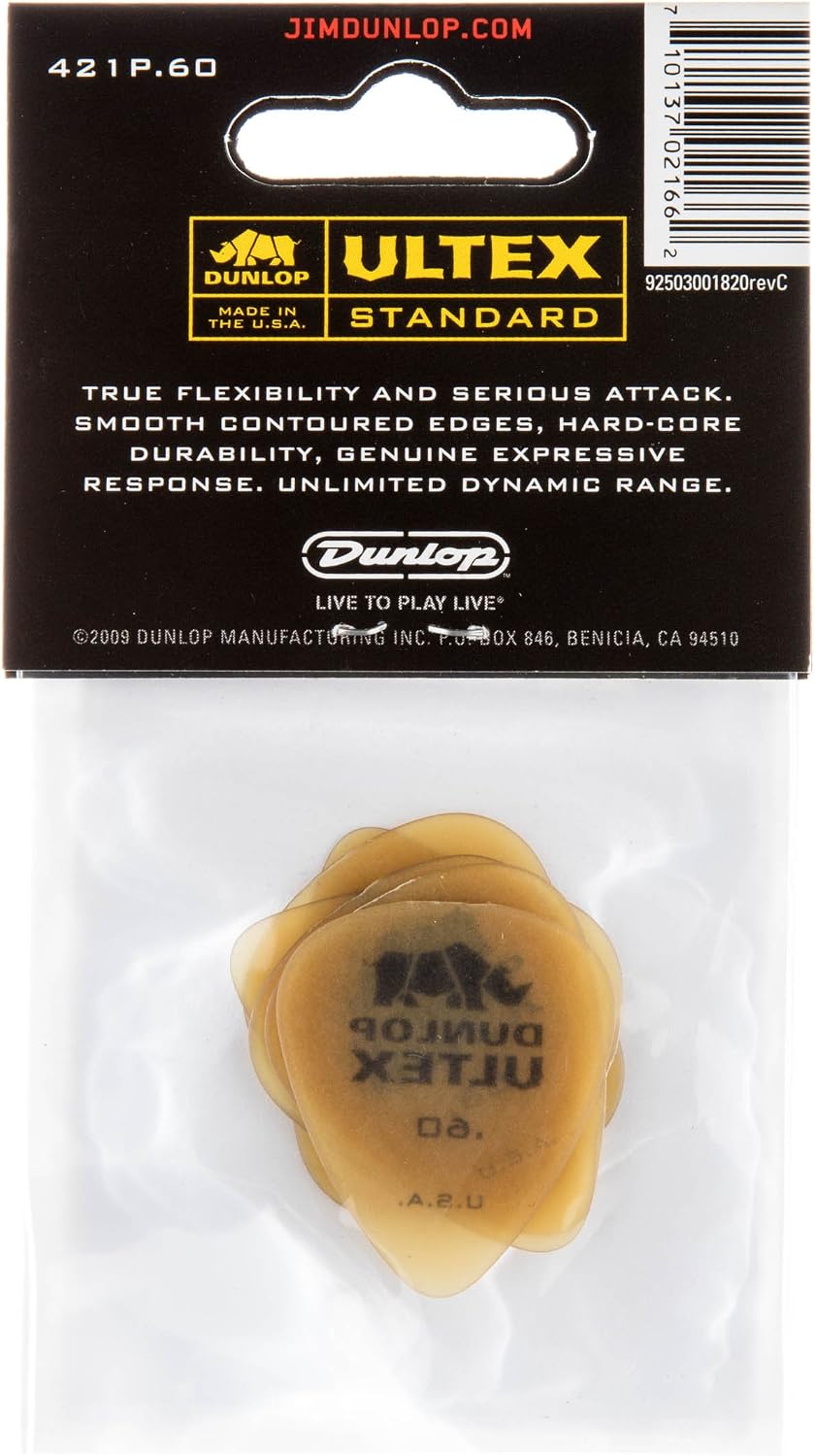 UÑETAS JIM DUNLOP ULTEX STANDARD PICK 0.60MM PACK 72 UNIDADES - 3