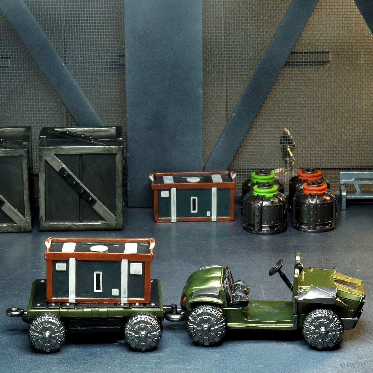 JUEGO DE MESA WIZKIDS STARFINDER BATTLES PLANETS OF PERIL DOCKING BAY PREMIUM SET - 2