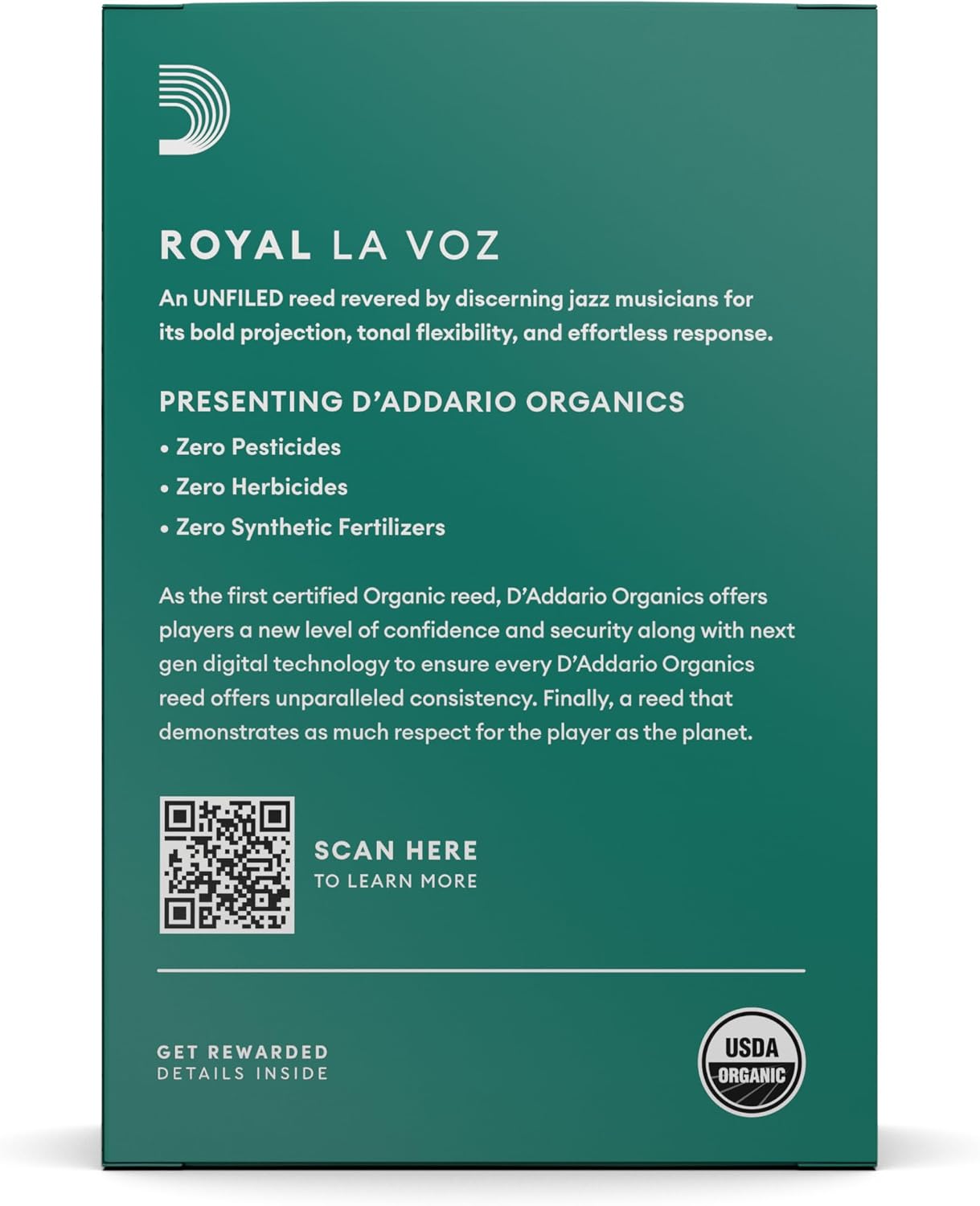 CAÑA DE SAXO SOPRANO D'ADDARIO LA VOZ SOFT, CAJA DE 10 UNIDADES - 2