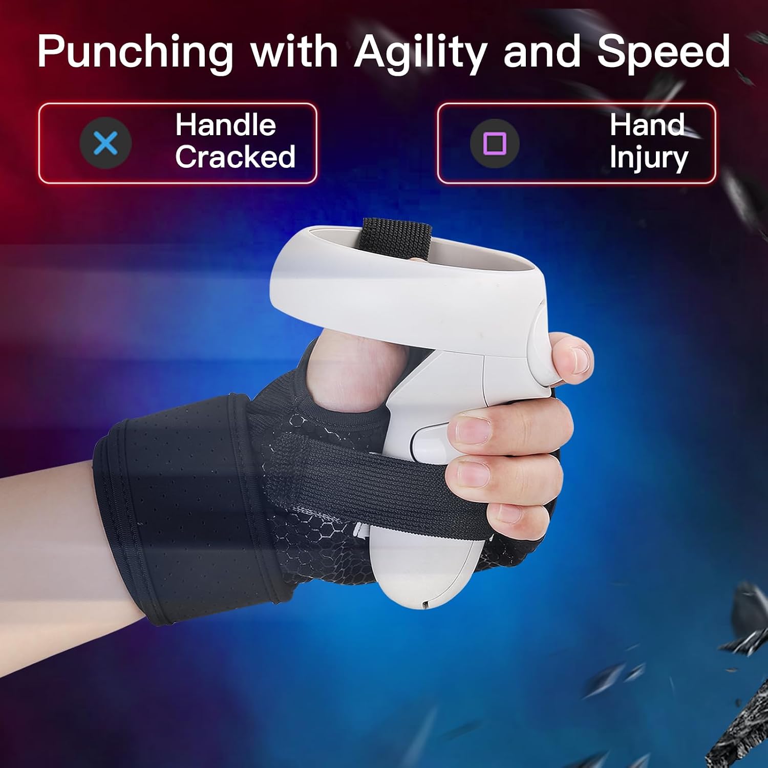 GUANTES DE BOXEO VR PARA QUEST 2 SUPERVR COMPATIBLE CON THRILL OF THE FIGHT - 2