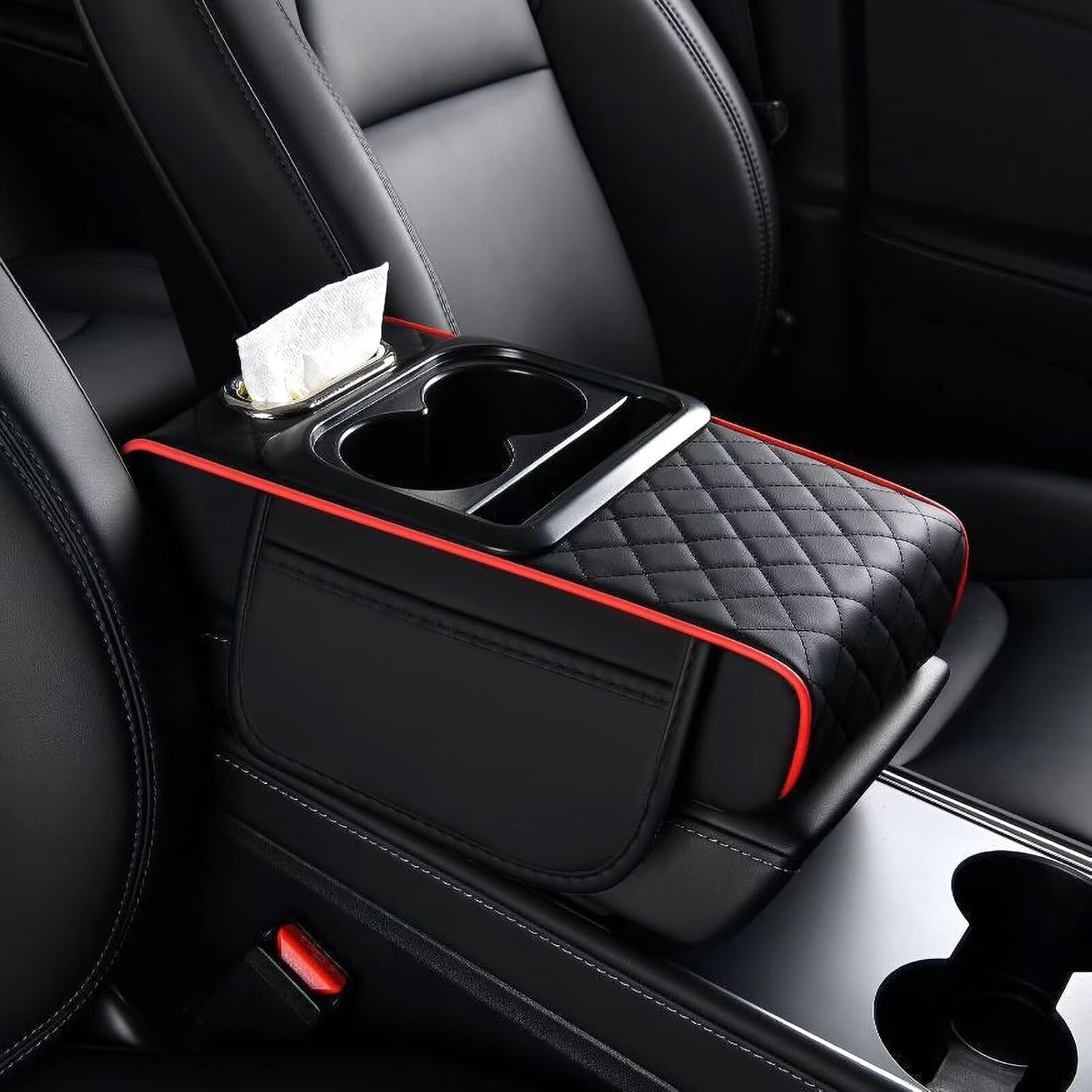 FUNDA DE CONSOLA CENTRAL 5 EN 1 PARA TOYOTA SOLTERRA REDLINE - 1