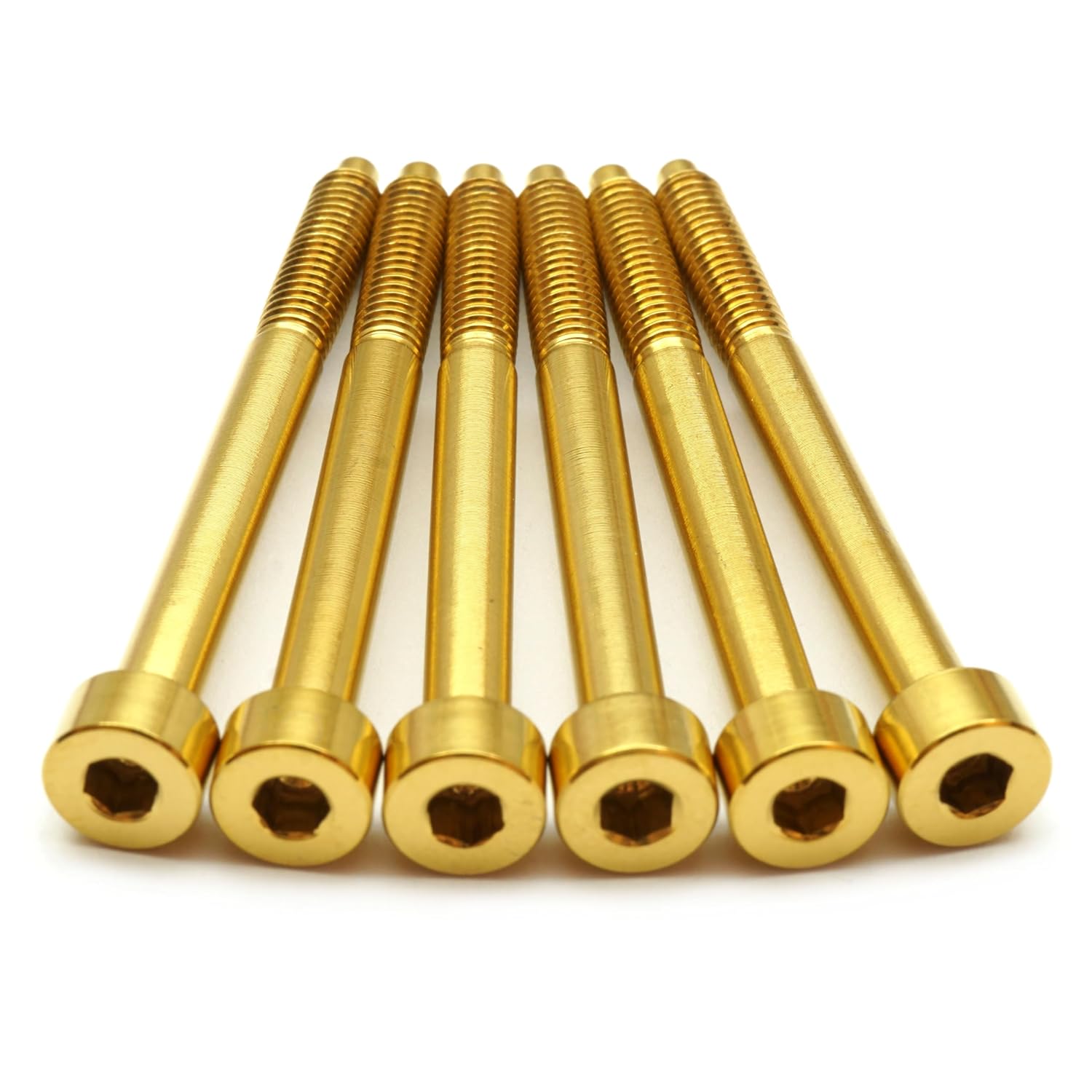 TORNILLOS DE BLOQUEO DE CUERDA MONSTER BOLTS TITANIO ANODIZADO DORADO PARA FLOYD ROSE IBANEZ EDGE 7 CUERDAS - 1