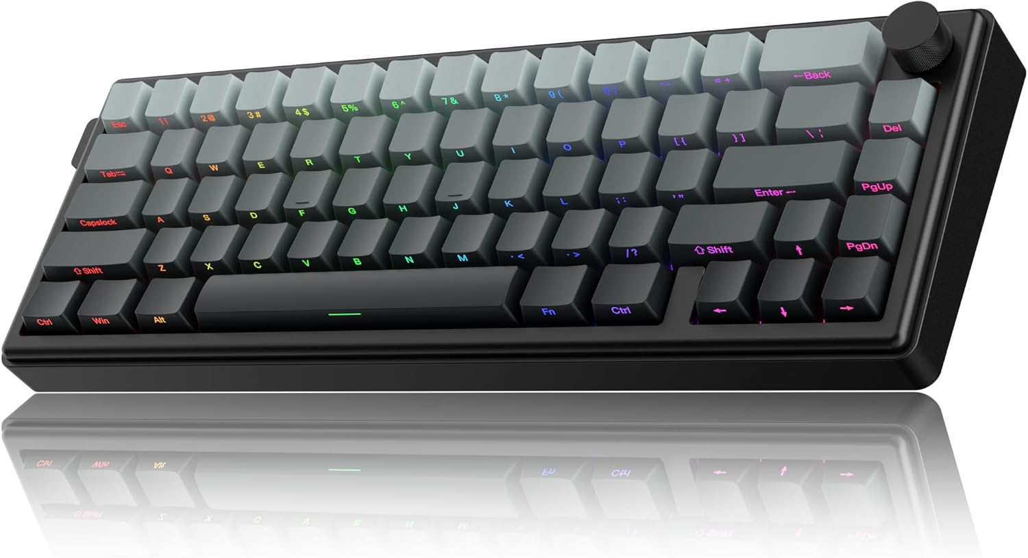 TECLADO MECÁNICO INALÁMBRICO 65% ZHOUWANG ALUMINIO BLANCO CON CONEXIÓN BLUETOOTH - 1