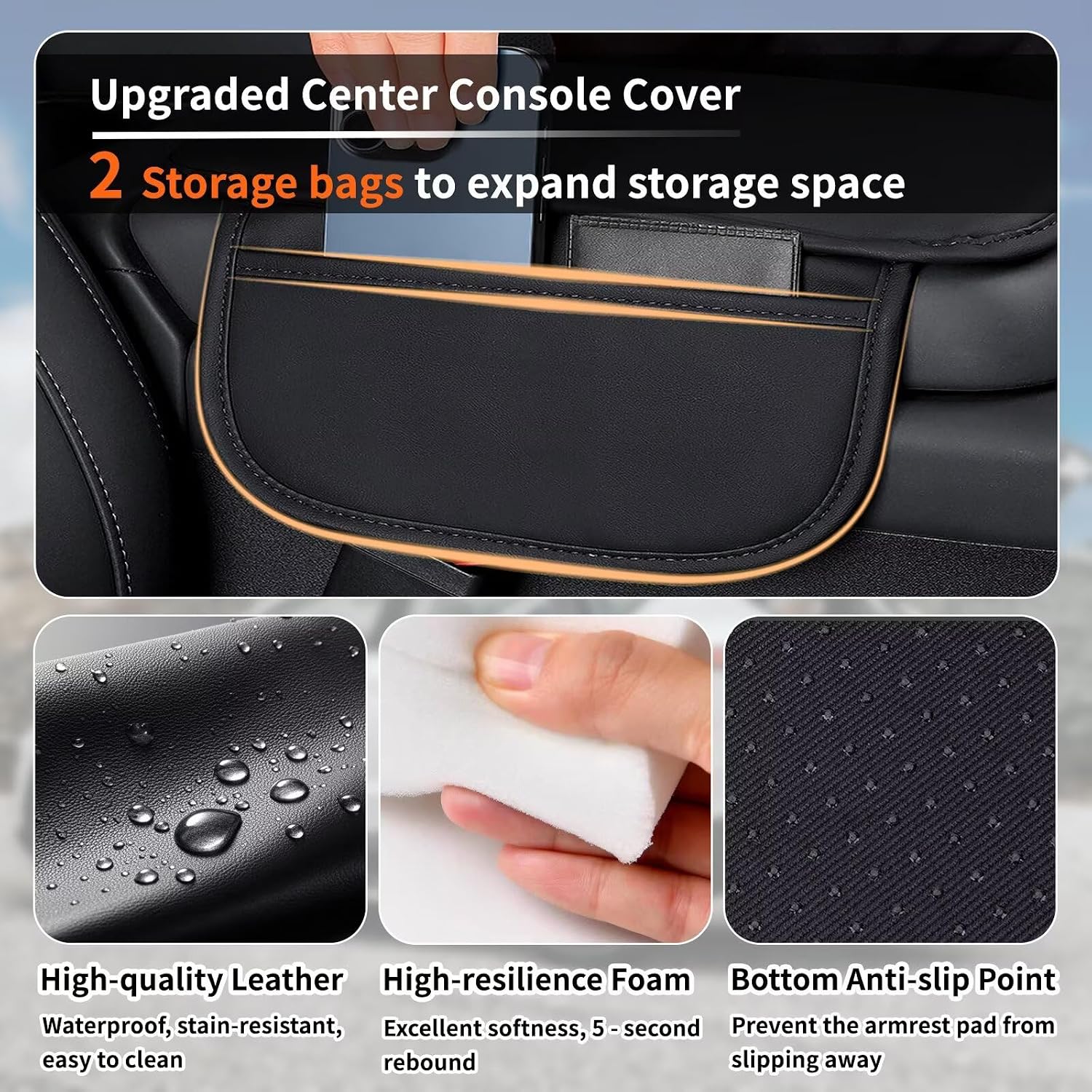 FUNDA PARA CONSOLA CENTRAL BNMFFYU CHEVROLET EQUINOX 2004 GRIS - 3