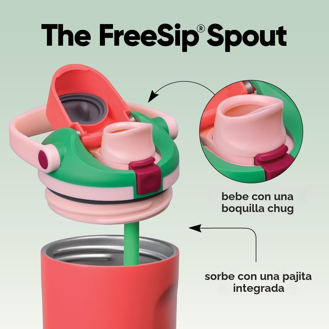 BOTELLA DE AGUA OWALA FREESIP SWAY ACERO INOXIDABLE 30 OZ STRAWBERRY FIELDS - 2