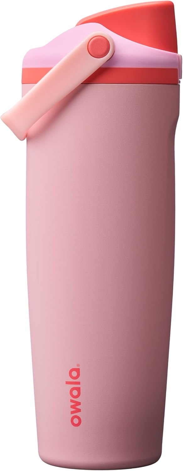 BOTELLA DE AGUA OWALA FREESIP SWAY ACERO INOXIDABLE 30 OZ ANGEL FOOD CAKE - 1