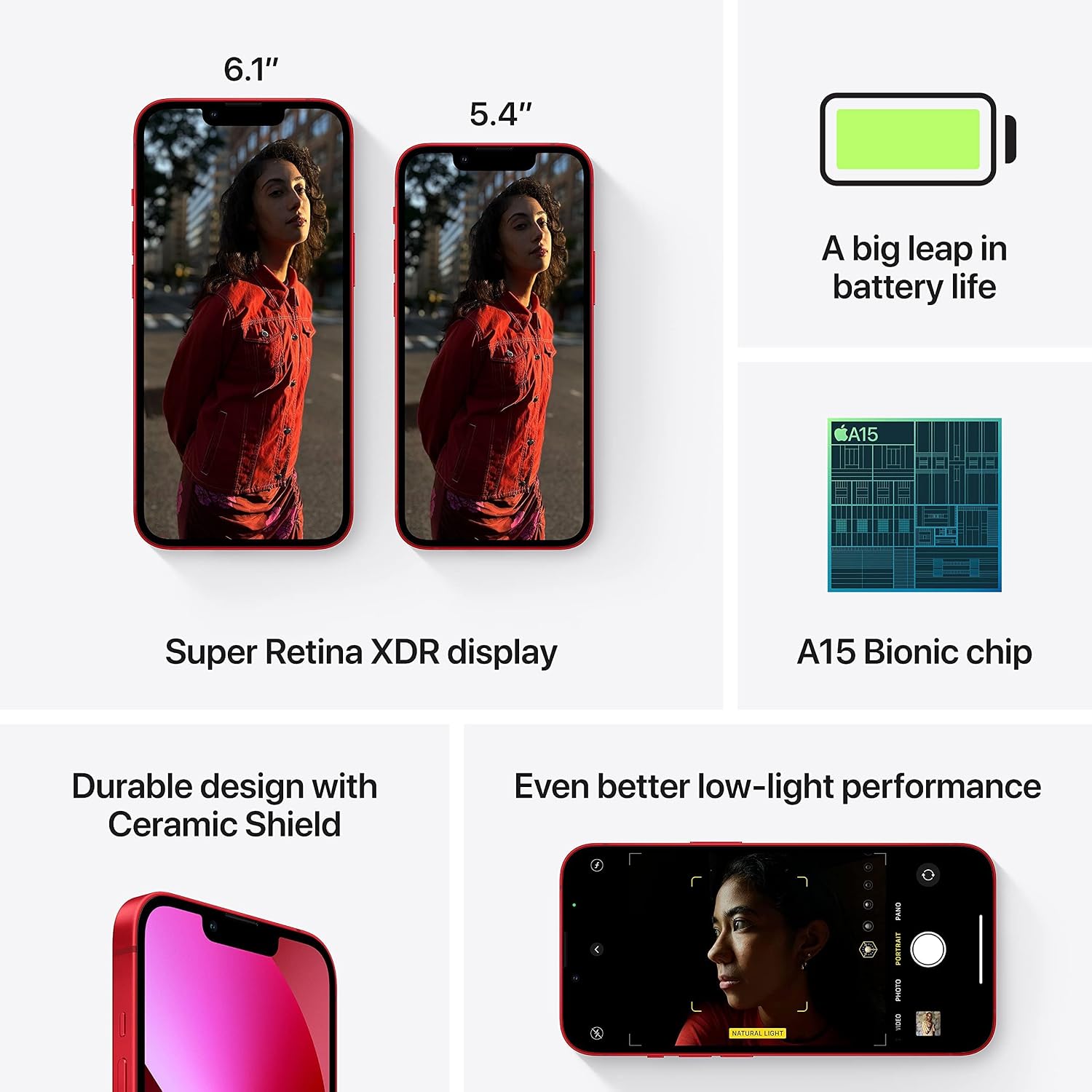 SMARTPHONE APPLE IPHONE 13 512GB ROJO - 5