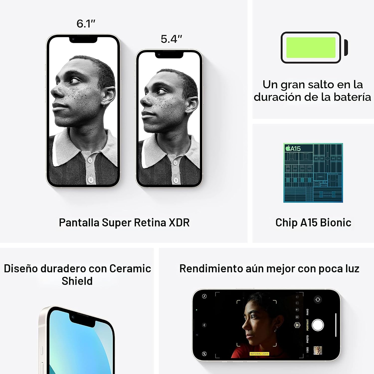 SMARTPHONE APPLE IPHONE 13 256GB STARLIGHT - 5