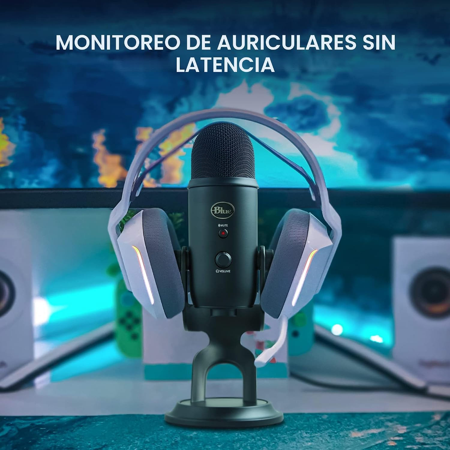 MICRÓFONO LOGITECH BLUE YETI USB CONDENSER BLACKOUT - 5