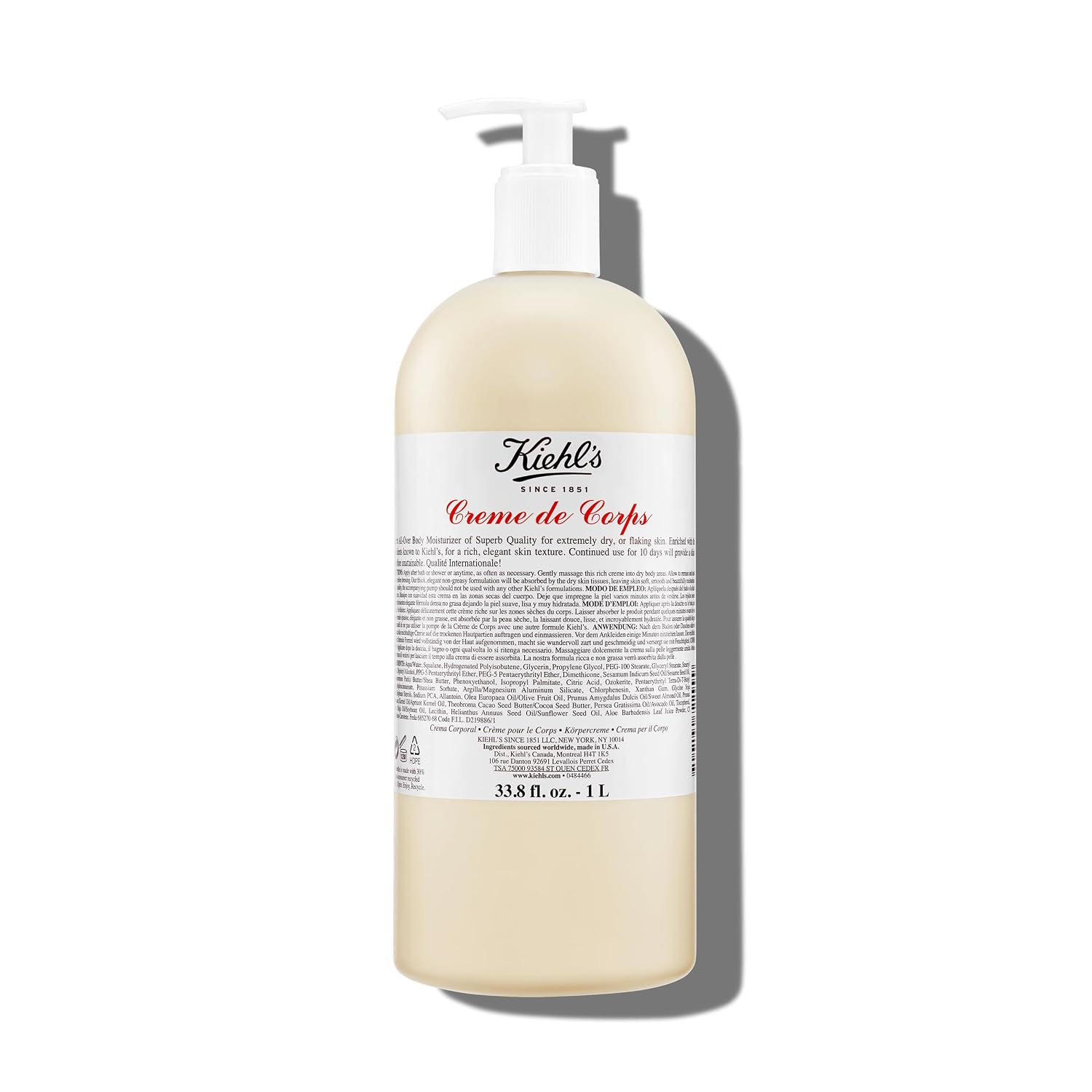 LOCIÓN CORPORAL KIEHL'S CREME DE CORPS CON MANTECA DE CACAO - 1