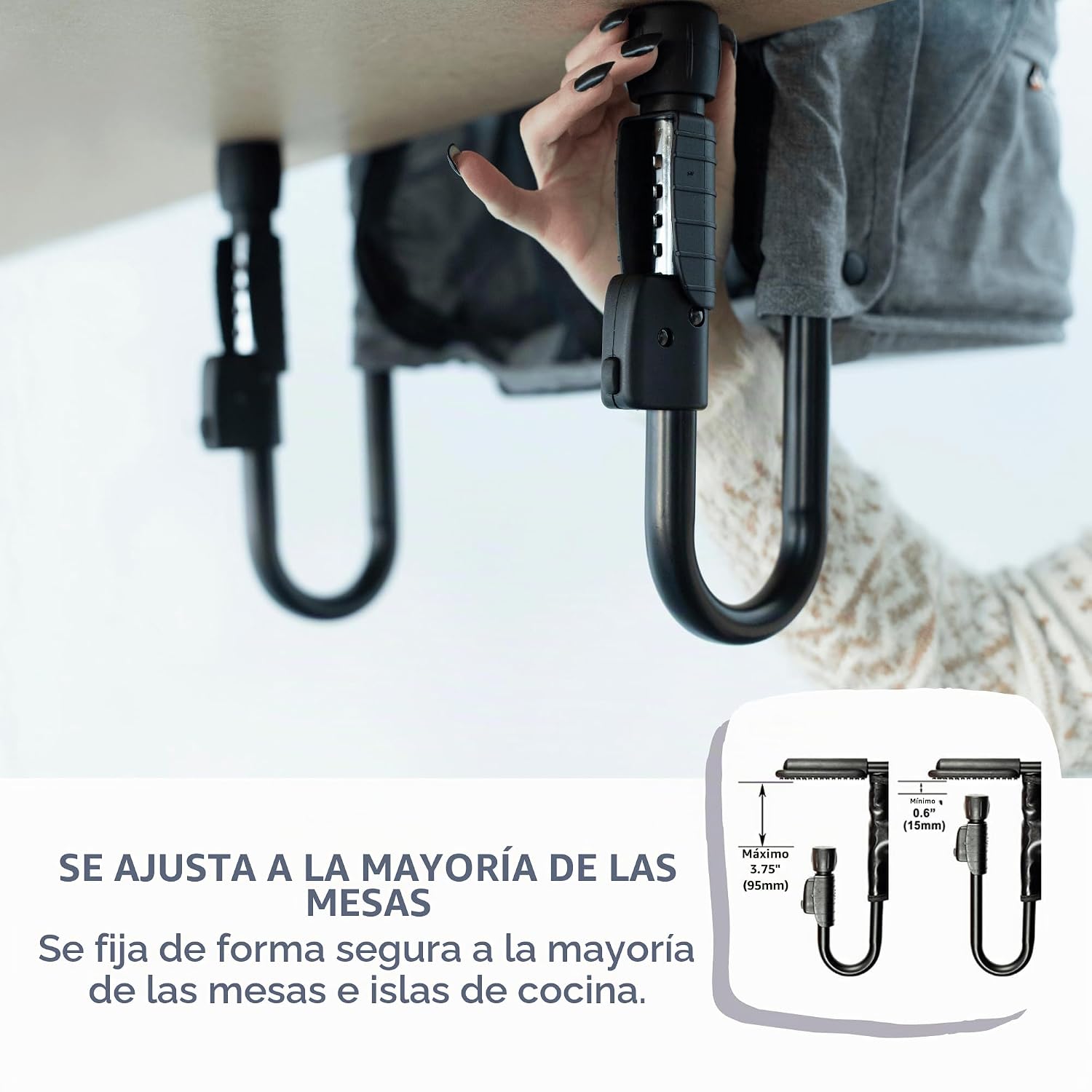 SILLA DE BEBÉ PARA COMER GUZZIE+GUSS PERCH HOOK ON COPPER BLUE - 3