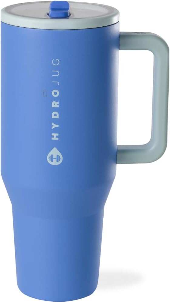 VASO TUMBLER HYDROJUG TRAVELER 40OZ CON AISLAMIENTO, ASA Y POPOTE RIPTIDE - 1