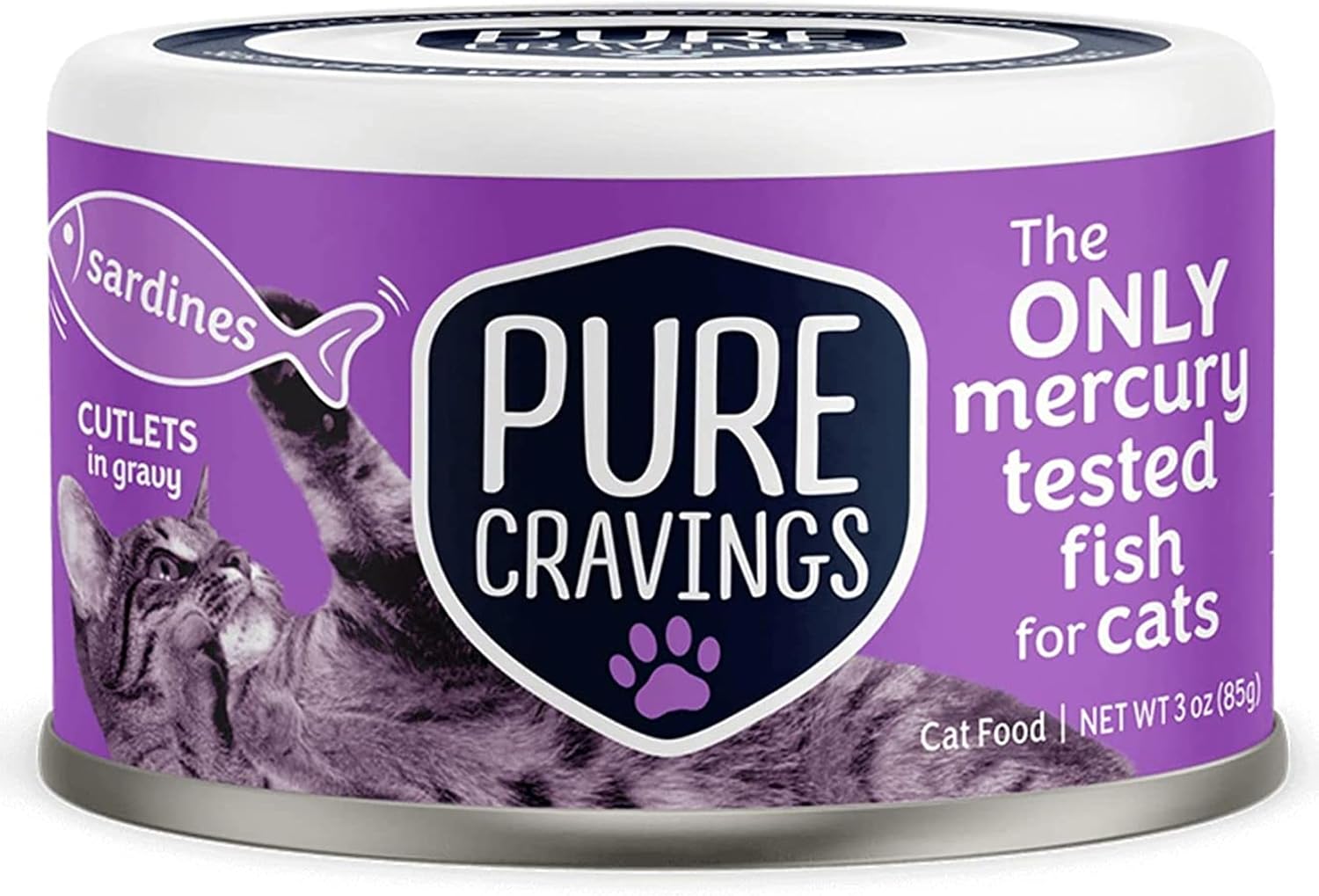 ALIMENTO HÚMEDO PARA GATOS PURE CRAVINGS SARDINAS EN SALSA, PACK DE 12 LATAS - 1