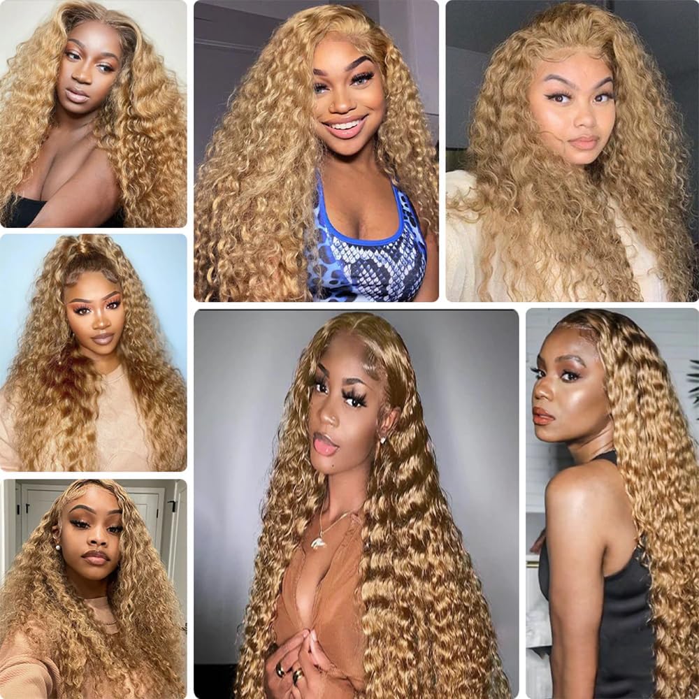 EXTENSIONES DE CABELLO CLIP-IN LAKAISA 20 PULGADAS RUBIO MIEL ONDAS PROFUNDAS 120G 7 PIEZAS - 2