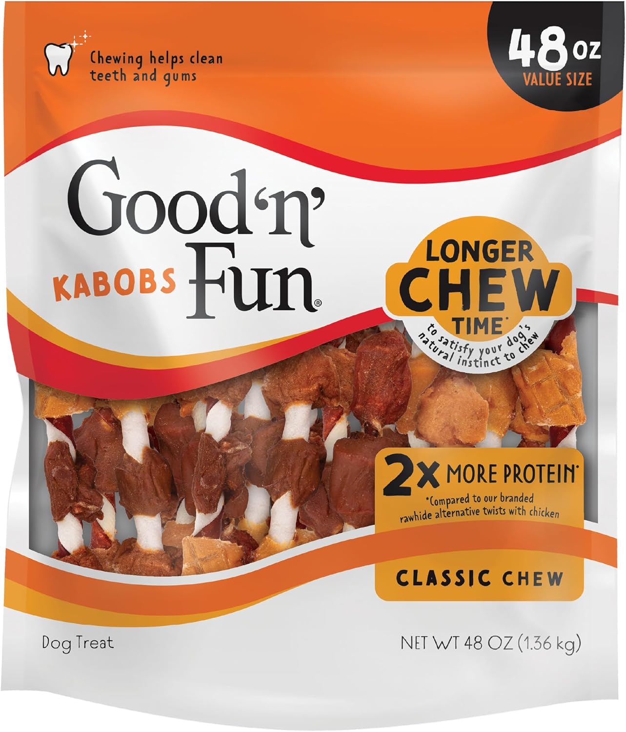 SNACK PARA PERROS GOOD 'N' FUN KABOBS TRIPLE SABOR 48 OZ - 1