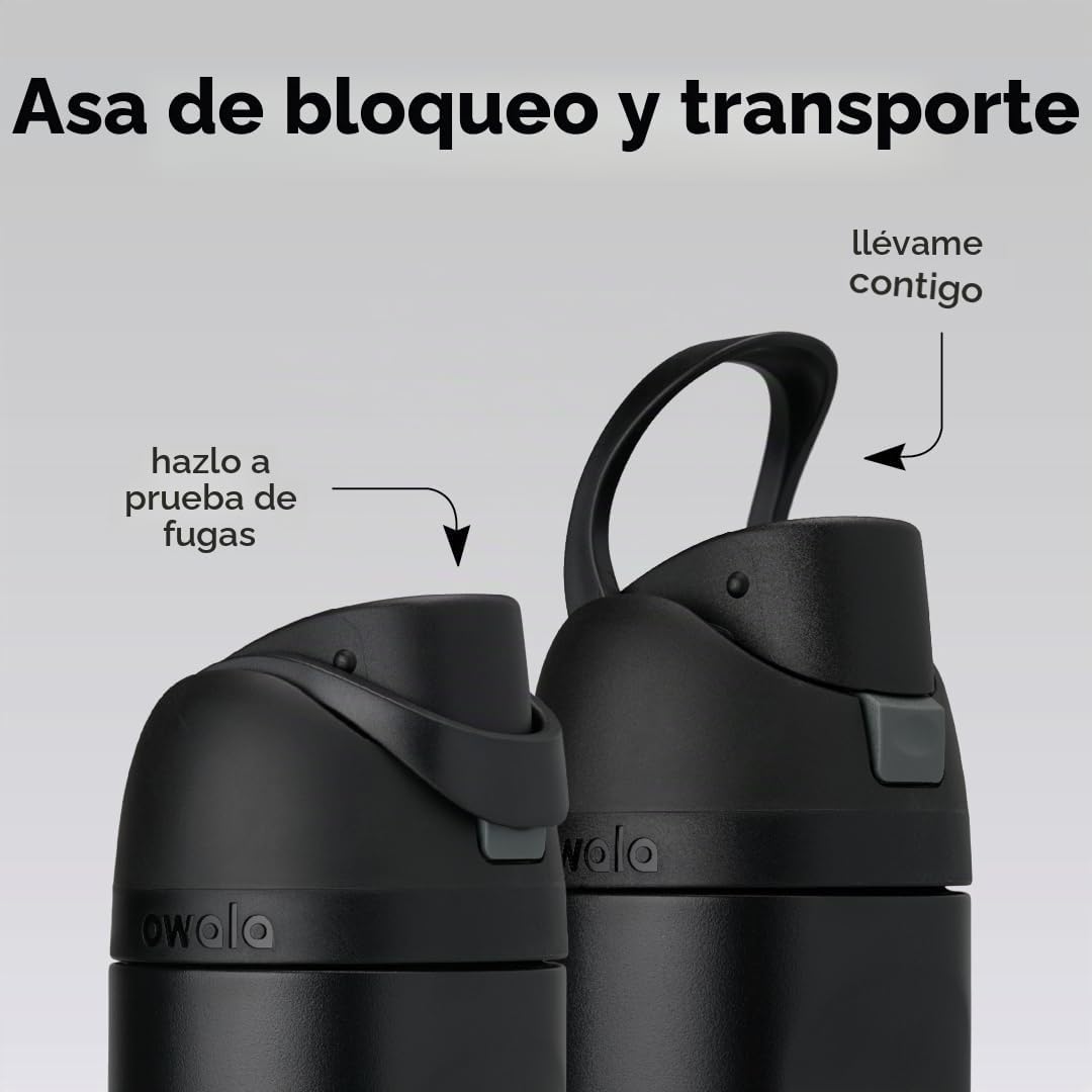 TERMO OWALA FREESIP ACERO INOXIDABLE 40 OZ GRIS OSCURO - 3