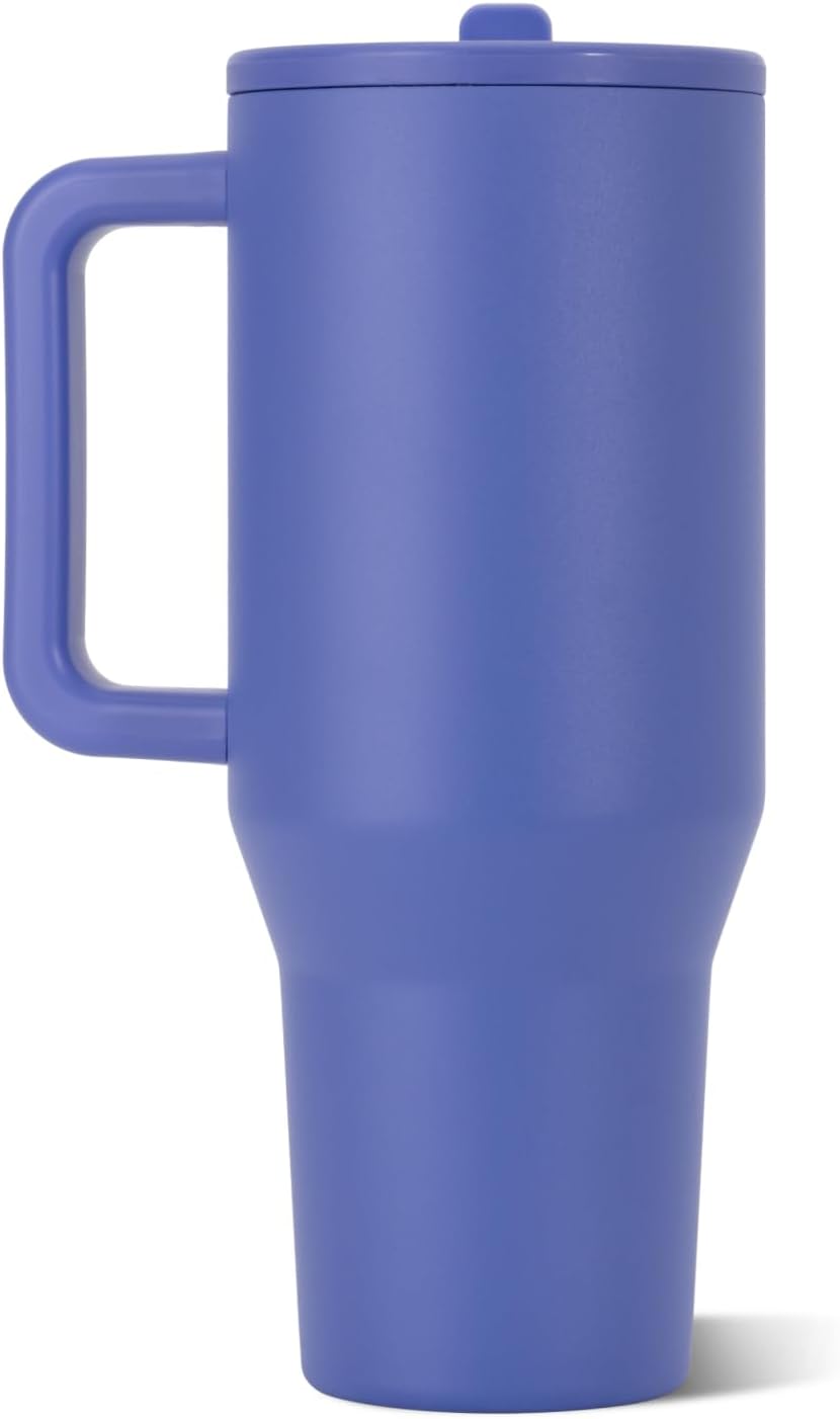 VASO HYDROJUG TRAVELER 40OZ CON AISLAMIENTO, ASA Y POPOTE BERRY POP - 2