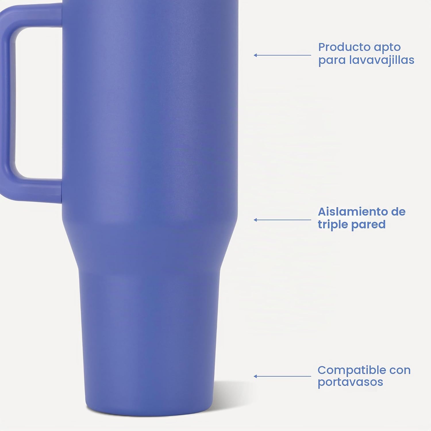 VASO HYDROJUG TRAVELER 40OZ CON AISLAMIENTO, ASA Y POPOTE BERRY POP - 3