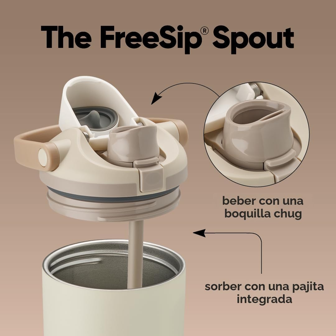 BOTELLA OWALA FREESIP SWAY ACERO INOXIDABLE 40 OZ TAN - 2