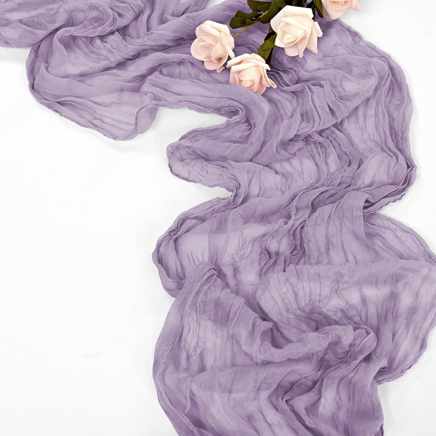 CAMINO DE MESA CHEESECLOTH LAVANDA 20 PIEZAS 50 X 300 CM - 4
