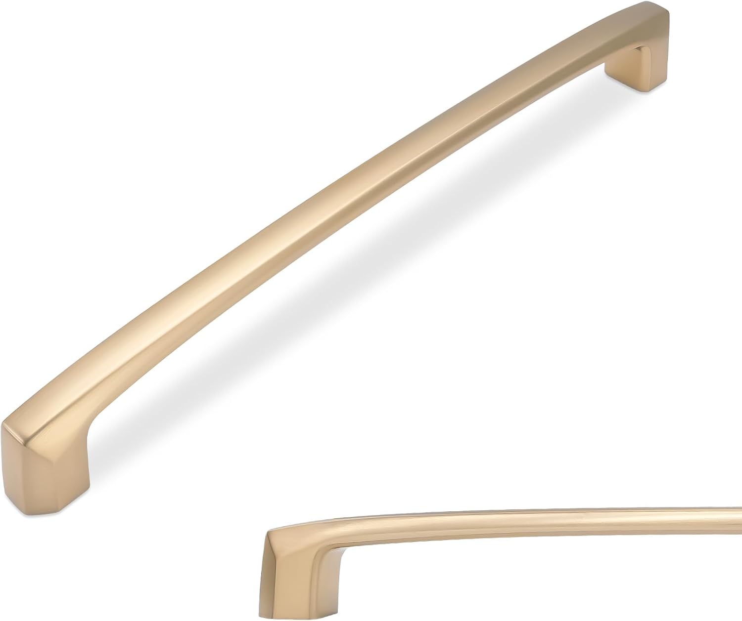 MANIJA PARA MUEBLE Y CLOSET 7.5 PULGADAS BRONCE CHAMPAGNE ZINC ALEACIÓN PACK 6 UNIDADES - 1