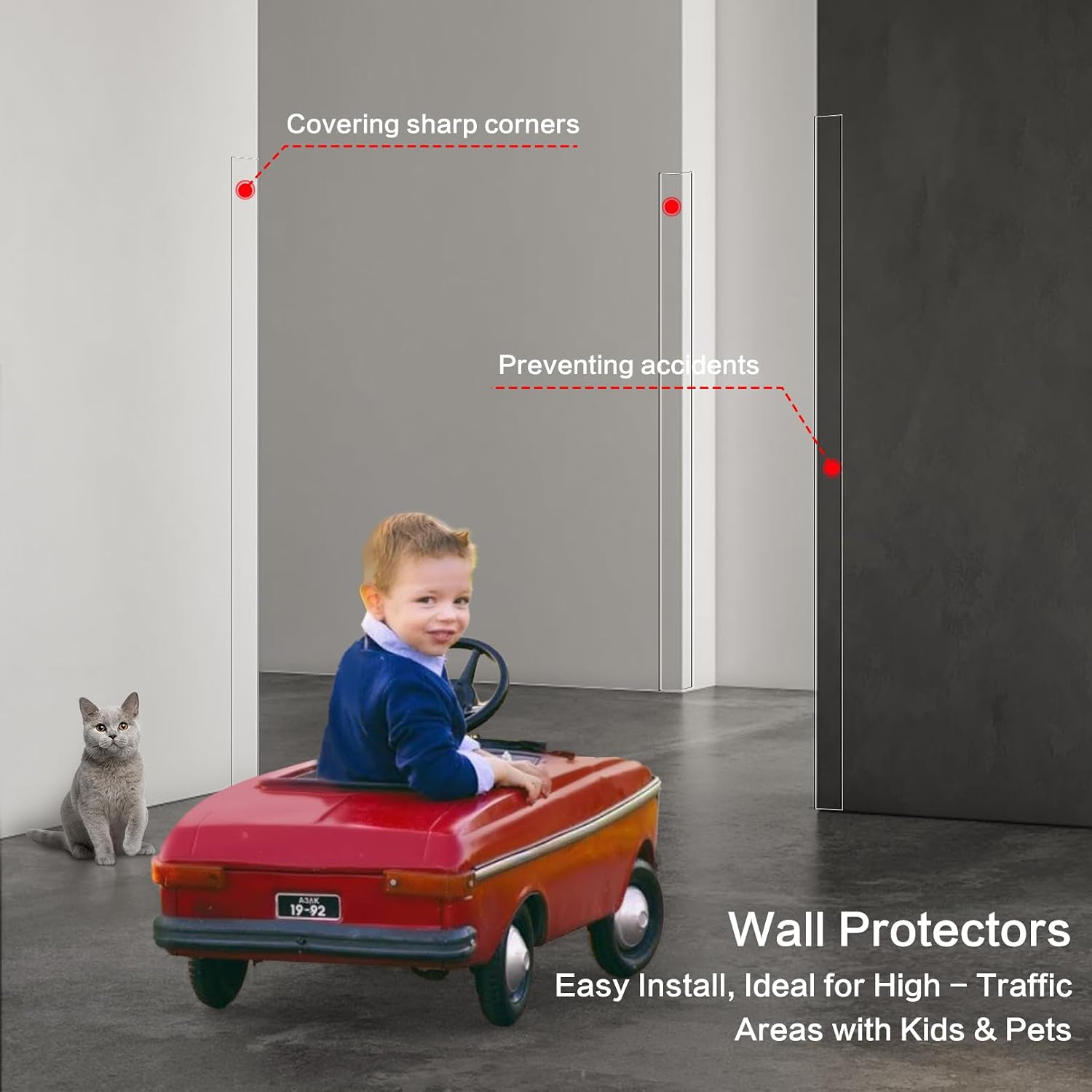 PROTECTORES DE ESQUINA MONOID TRANSPARENTES 31.5' PACK 12 PIEZAS - 5