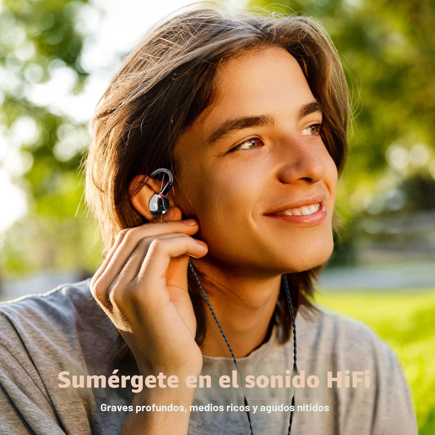 AUDÍFONOS IN-EAR AUDIOVANCE VIBES 202 HIFI CON CABLE PLATEADO - 2